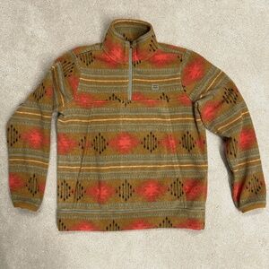 Billabong Boundary Mock Neck Half Zip Sweatshirt Women's Small Fleece